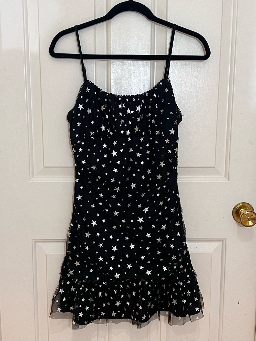 Altar'd State Little Black Dress with White Star Print